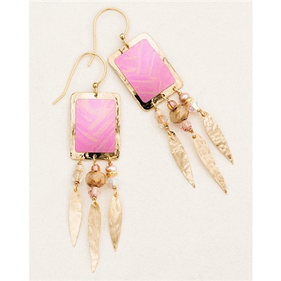 Holly Yashi Earrings-Petite Canyon Oasis- Rose