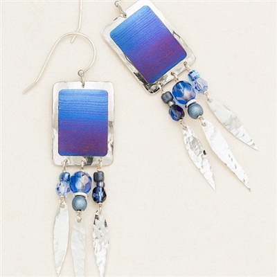 Holly Yashi Earrings-Petite Canyon Oasis- Indigo