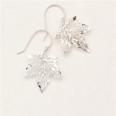 Holly Yashi Earrings- Maple Grove- Silver