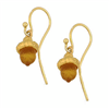 Autumn Acorn Dainty Wire Earrings