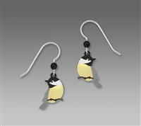 Sienna Sky Earrings - Chickadee on a Twig