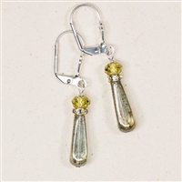 Holly Yashi Earrings- Petite Revival- Olive