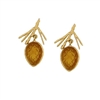 Autumn Pine Cone Post Earrings