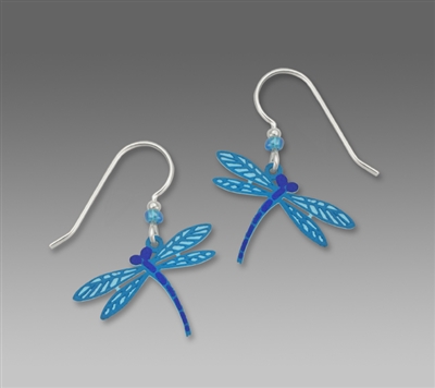 Sienna Sky Earrings- Blue Dragonfly