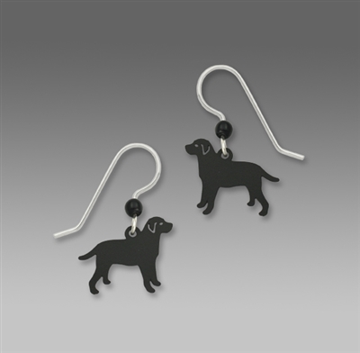 Sienna Sky Earrings- Black Labrador Retriever