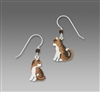 Sienna Sky Earrings - Tabby Cats Facing Each Other