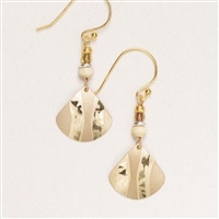 Holly Yashi Drop Earrings- Painterly- Gold