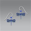 Sienna Sky Earrings-Blue Dragonfly