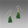 Sienna Sky Earring-Sparkly Green Christmas Tree