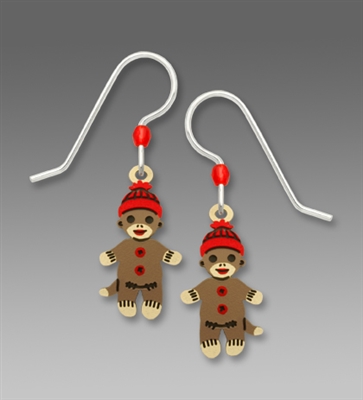 Sienna Sky Earrings - Baby Sock Monkeys