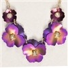 Holly Yashi Necklace-Classic Pansy- Purple