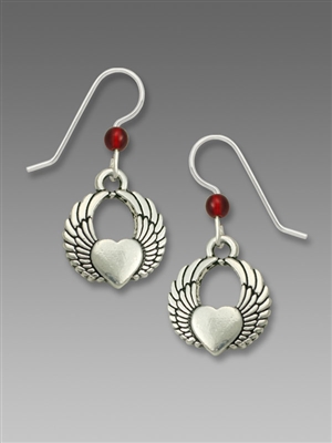 Sienna Sky Earrings-Winged Heart