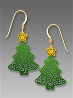 Sienna Sky Earrings - Filigree Christmas Tree with Star