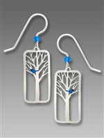 Sienna Sky Earrings - Bluebird in a Tree