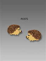 Sienna Sky Earrings-Small Handpainted Hedgehog Post