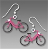 Sienna Sky Earrings-Vintage Style Pink Bicycle