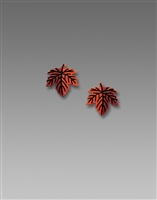 Sienna Sky Earrings-Small Maple Leaf Post