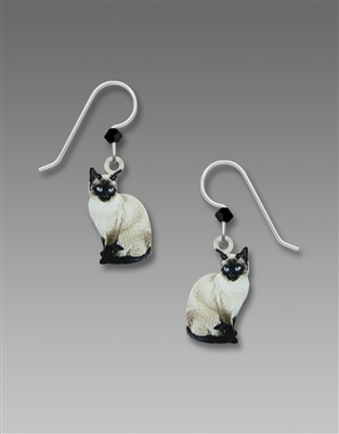 Sienna Sky Earrings - Siamese Cat