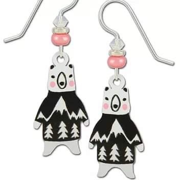 Sienna Sky Earrings- Polar Bear in a Sweater