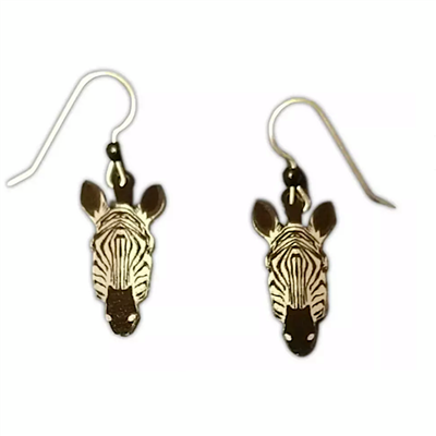 Sienna Sky Earrings - Zebra Face