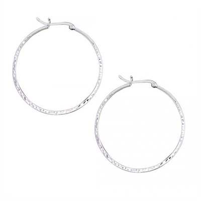 Sterling Silver Hoop Earrings- Extra Large