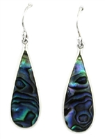 Sterling Silver Dangle Earrings- Abalone