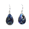 Sterling Silver Dangle Earrings- Abalone