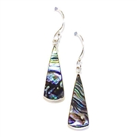 Sterling Silver Dangle Earrings- Abalone