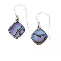 Sterling Silver Dangle Earrings- Abalone