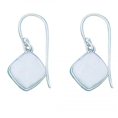 Sterling Silver Dangle Earrings- Mother of Pearl