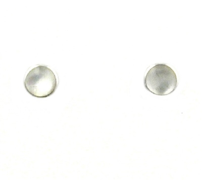 Sterling Silver Post Earrings- Mother of Pearl