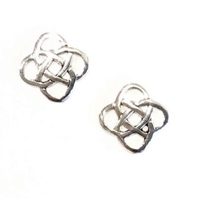 Sterling Silver Post Earrings- Celtic Knot