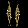 Rice Leaf Drop Earrings