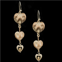 Bleeding Heart Dangle Earrings