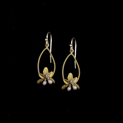 Flowering Thyme Oval Drop Earrings