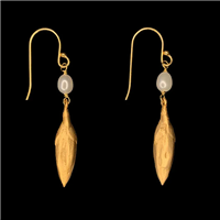 Leaf & Bud Drop Earrings