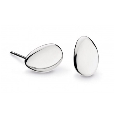 Sterling Silver "Coast Pebble" Stud Earrings