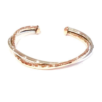 Sterling Silver & Copper Cuff Bracelet