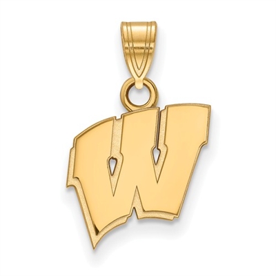 University of Wisconsin-  Small "Motion W"- 14k Gold