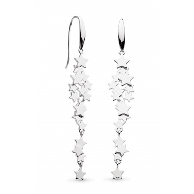 Sterling Silver Dangle Earrings "Stargazer Galaxyâ€