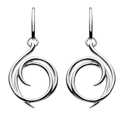 Sterling Silver "Helix Wrap" Drop Earrings