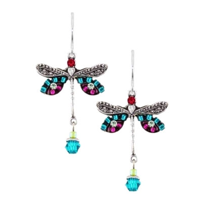 Firefly Earrings-Dragonfly-Teal