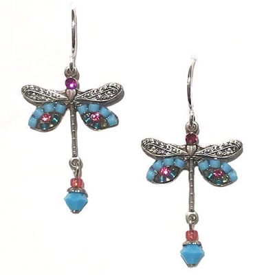 Firefly Earrings-Dragonfly-Turquoise