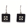 Firefly Earrings-La Dolce Vita Crystal Square-Black & White