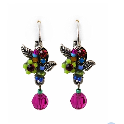 Firefly Earrings-Multi-Color Petite Flower