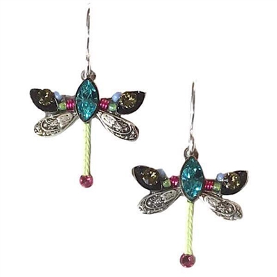 Firefly Earrings-Petite Dragonfly-Multi Color