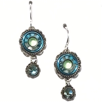 Firefly Earrings- La Dolce Vita Small Round -Light Blue