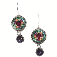 Firefly Earrings- La Dolce Vita Small Round -Multi Color