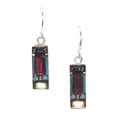 Firefly Earrings-Multi Color Art Deco Mosaic