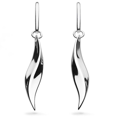 Sterling Silver "Bevel" Dangle Earings